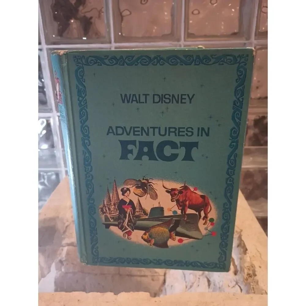 VINTAGE THE WALT DISNEY PARADE ADVENTURES IN FACT GOLDEN PRESS BOOK 1970